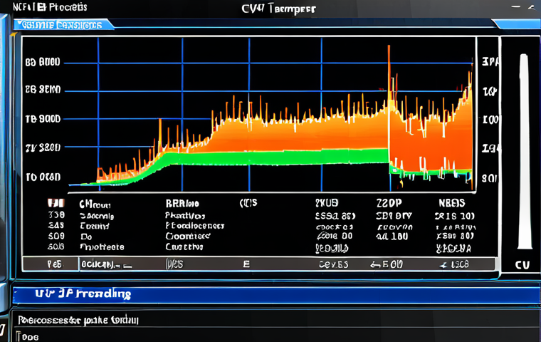 **Image Prompt:** A computer desktop displaying CPU-Z software interface, highlighting CPU temperature readings. Focus on a clean and informative layout, showcasing the core information about processor temperature.