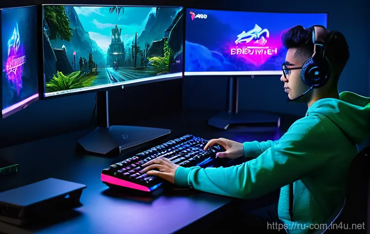 최고의 무선 키보드와 마우스 세트 - **"A modern, minimalist home office desk bathed in soft, natural light, showcasing a sleek, dark gre...